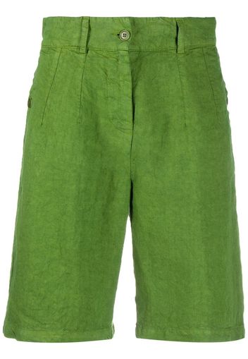 Aspesi knee-length linen shorts - Verde