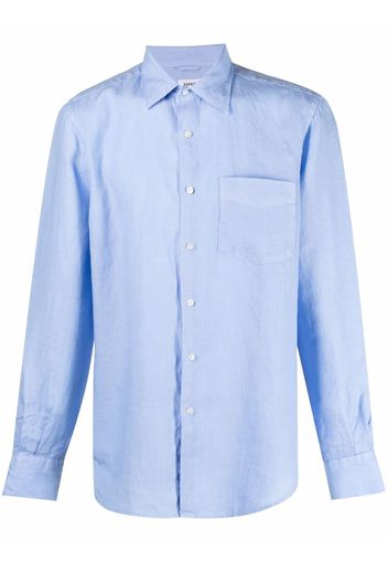 Aspesi pointed-collar long-sleeved shirt - Blu