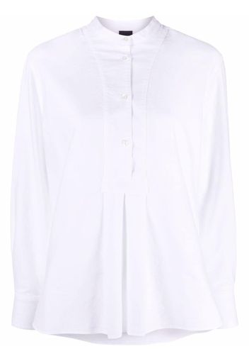 Aspesi Blusa con colletto alla coreana - Bianco