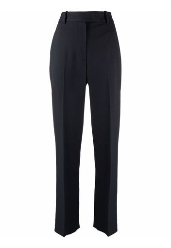 Aspesi high-waisted straight-leg trousers - Blu