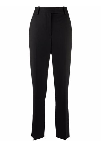 Aspesi high-waisted straight-leg trousers - Nero