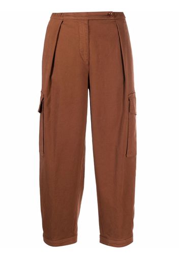 Aspesi straight-leg cotton cargo pants - Marrone