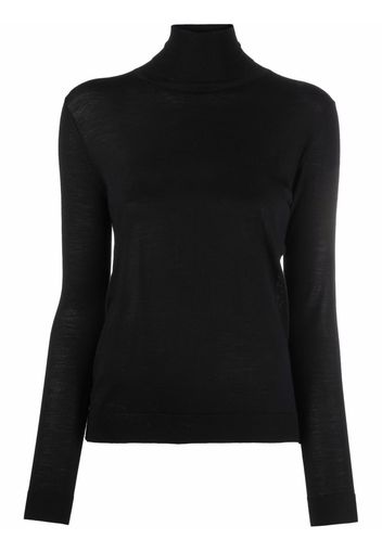 Aspesi roll neck jumper - Nero