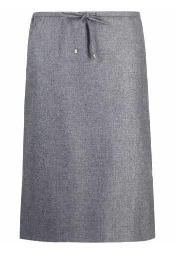 Aspesi drawstring-waist skirt - Grigio