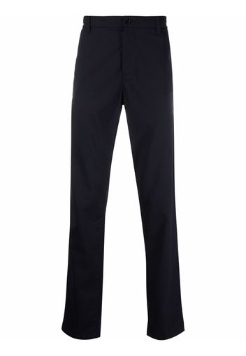 Aspesi twill straight-leg trousers - Blu