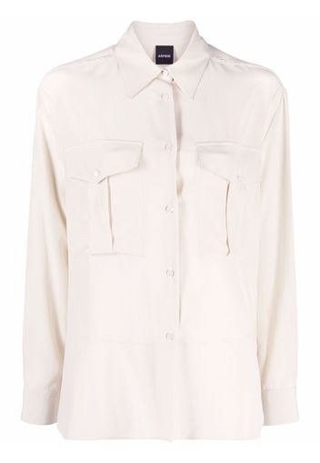 Aspesi chest pockets shirt - Toni neutri