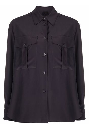 Aspesi two-pocket silk shirt - Grigio