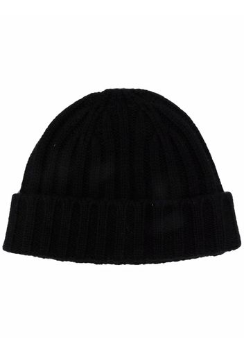 Aspesi ribbed cashmere beanie - Nero