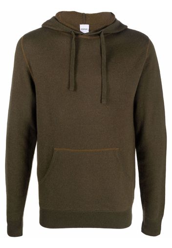 Aspesi drawstring wool hoodie - Verde