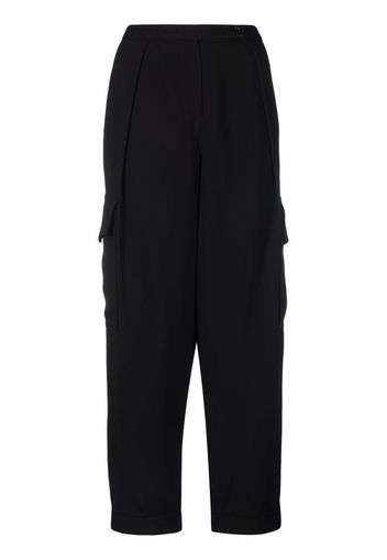 Aspesi high-waisted straight-leg trousers - Nero