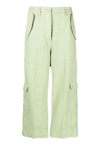 ASPESI Pantaloni crop dritti - Verde