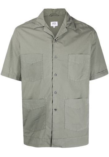 ASPESI short-sleeve cotton shirt - Verde