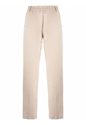 ASPESI elasticated-waist straight trousers - Toni neutri