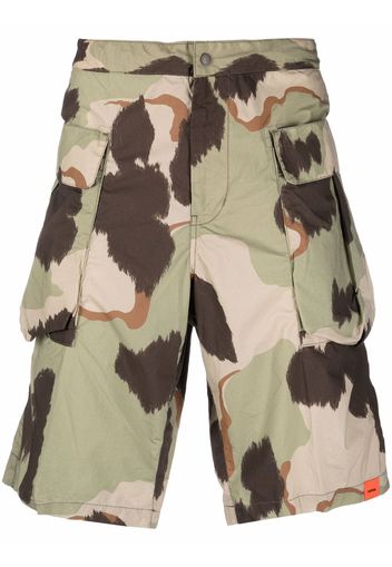 ASPESI camouflage-print cargo shorts - Verde