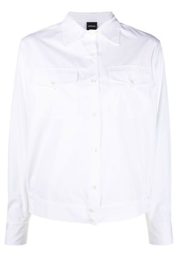 ASPESI long-sleeved cotton shirt - Bianco