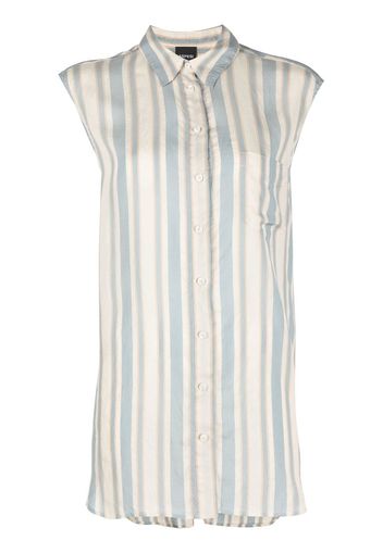 ASPESI stripe-print sleeveless blouse - Toni neutri