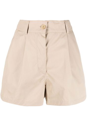 ASPESI cotton high-waisted shorts - Toni neutri