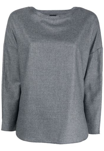 ASPESI Blusa girocollo - Grigio