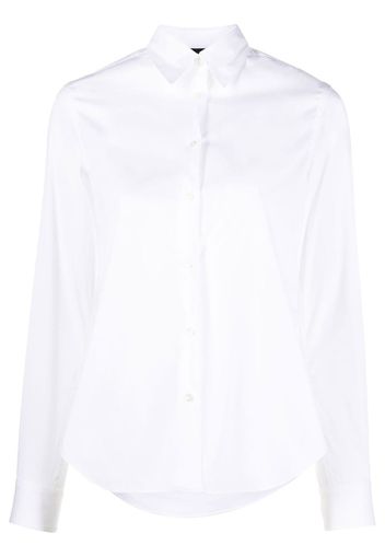 ASPESI button-up curved-hem shirt - Bianco