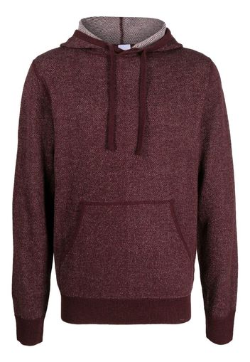 ASPESI marl-knit wool hoodie - Rosso