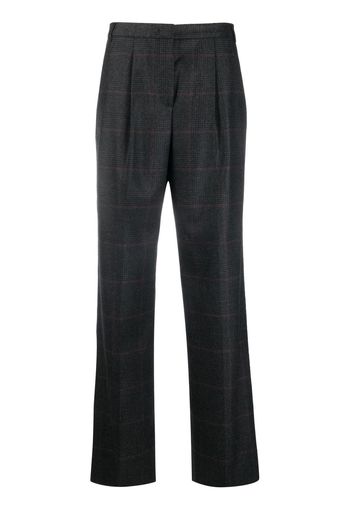 ASPESI check-pattern wide-leg trousers - Grigio