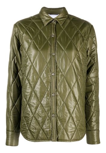 ASPESI quilted button-up jacket - Verde