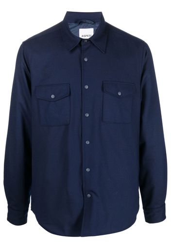 ASPESI buttoned-up long-sleeved shirt - Blu