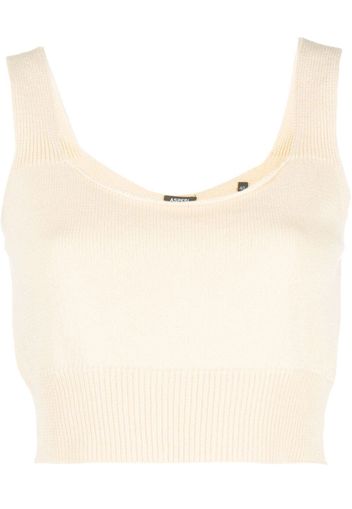 ASPESI knitted crop top - Toni neutri