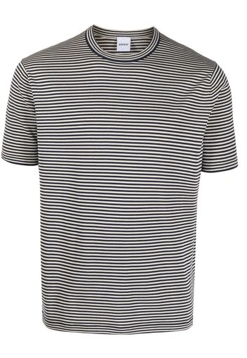 ASPESI stripe-print short-sleeved T-shirt - Blu