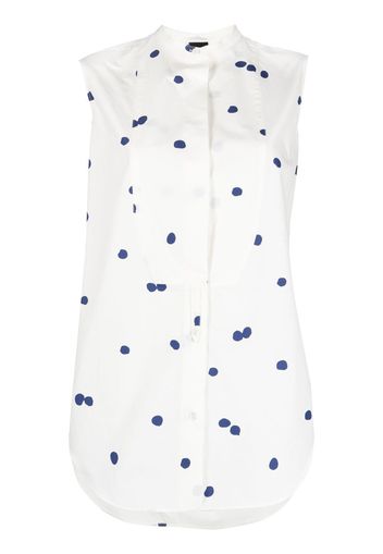 ASPESI spot-print sleeveless dress - Bianco