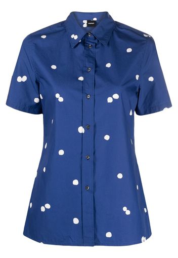 ASPESI abstract polka-dot print shirt - Blu