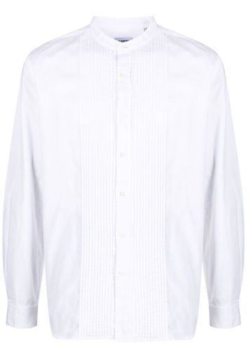 ASPESI pintuck-detail long-sleeved shirt - Bianco