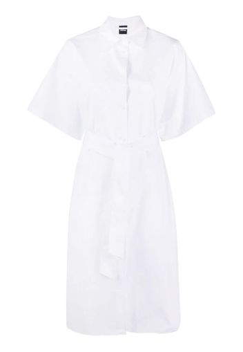 ASPESI short-sleeve cotton shirt dress - Bianco