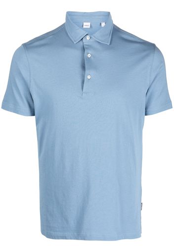 ASPESI short-sleeve cotton polo shirt - Blu