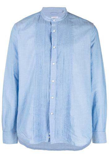 ASPESI Camicia con dettaglio in punto smock - Blu