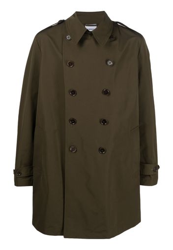 ASPESI double-breasted long-sleeve coat - Verde