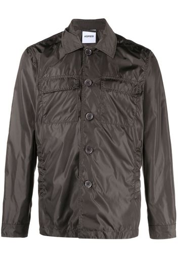 ASPESI buttoned long-sleeve shirt jacket - Marrone