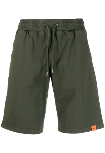 ASPESI logo-patch drawstring-waistband shorts - Verde