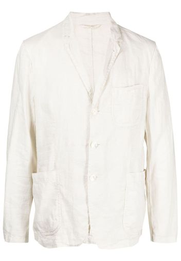 ASPESI single-breasted linen blazer - Toni neutri