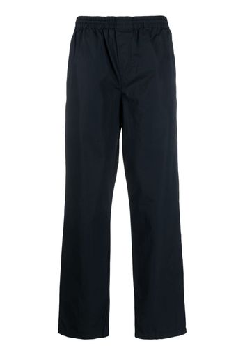 ASPESI elasticated-waistband straight-leg trousers - Blu