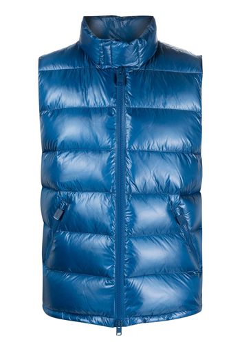 ASPESI Gilet imbottito con zip - Blu