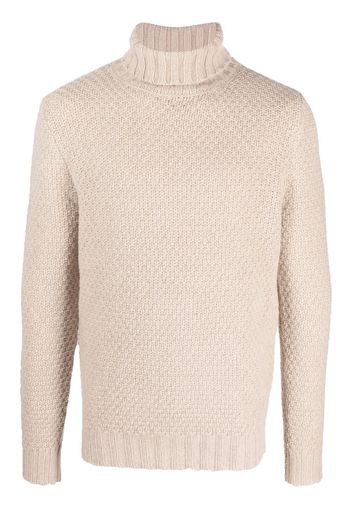 ASPESI roll-neck intarsia-knit jumper - Toni neutri