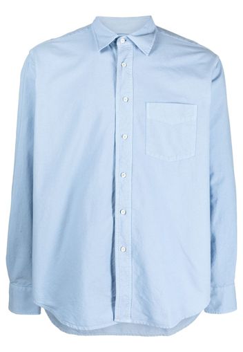 ASPESI long-sleeve cotton shirt - Blu