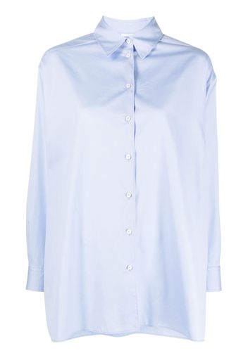 ASPESI pointed-collar oversized cotton shirt - Blu