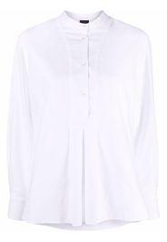 Aspesi Blusa con colletto alla coreana - Bianco