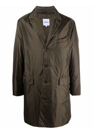 Aspesi single-breasted shell coat - Verde