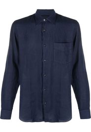 ASPESI pointed-collar long-sleeved shirt - Blu