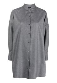 ASPESI oversized rounded-collar shirt - Grigio