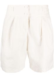 ASPESI pleated-detail bermuda shorts - Bianco