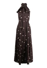 ASPESI bow-detail sleeveless long dress - Marrone